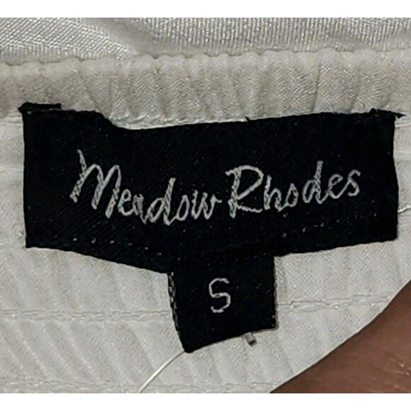 Meadow Rhodes Tiered Eyelette Maxi Dress Womens SM Balloon Sleeve Smocked NWT - Picture 6 of 6